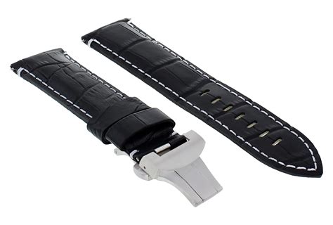 breitling navitimer black leather strap|genuine breitling leather watch strap.